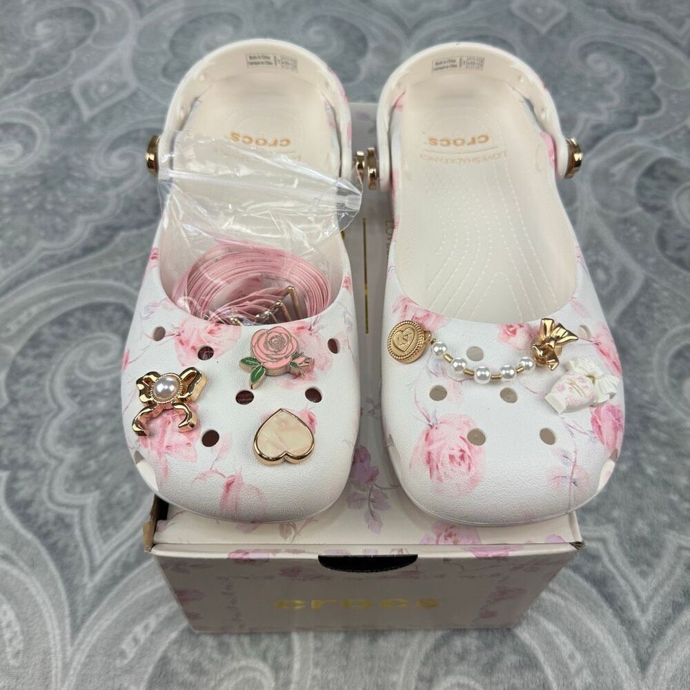 NWT LoveShackFancy x Crocs Classic Ballet Flat - Picture 2 of 6